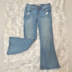 Abercrombie Kids High rise flare jeans size 5/6 Regular Light wash *Like New*